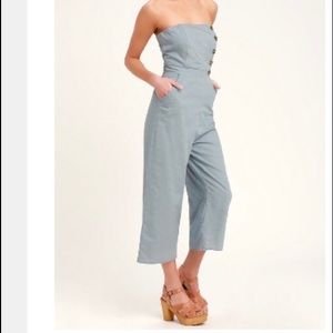 Strapless jumpsuit